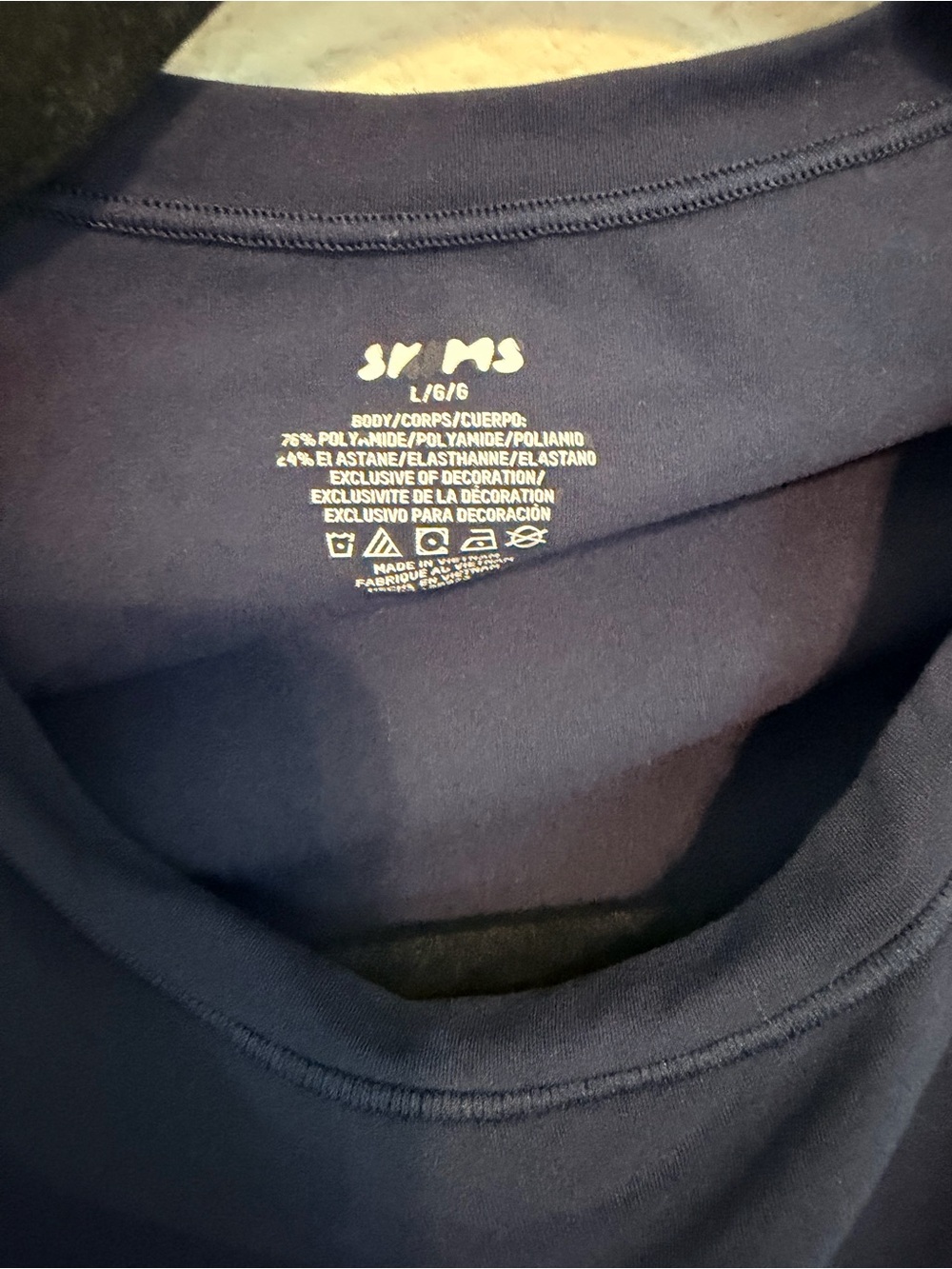 SKIMS Navy Short Sleeve Crew Tee - Picture 2 of 2